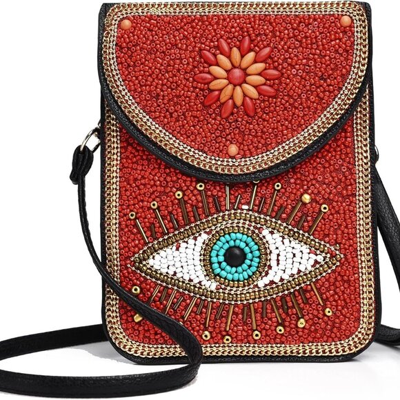 Small Crossbody Bags for Women Designer Gypsy Cell Phone Bag Boho Shoulder Walle - Picture 1 of 6